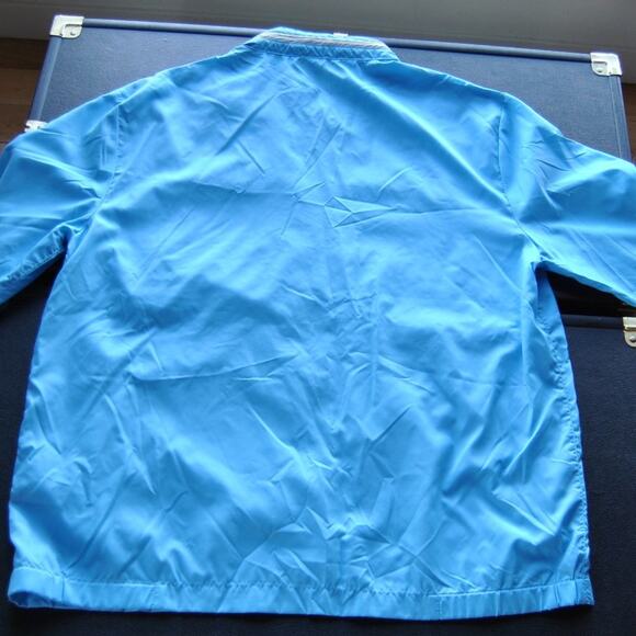 Banana Republic Large Blue Raincoat w/ Hide Away Hood - Picture 7 of 7